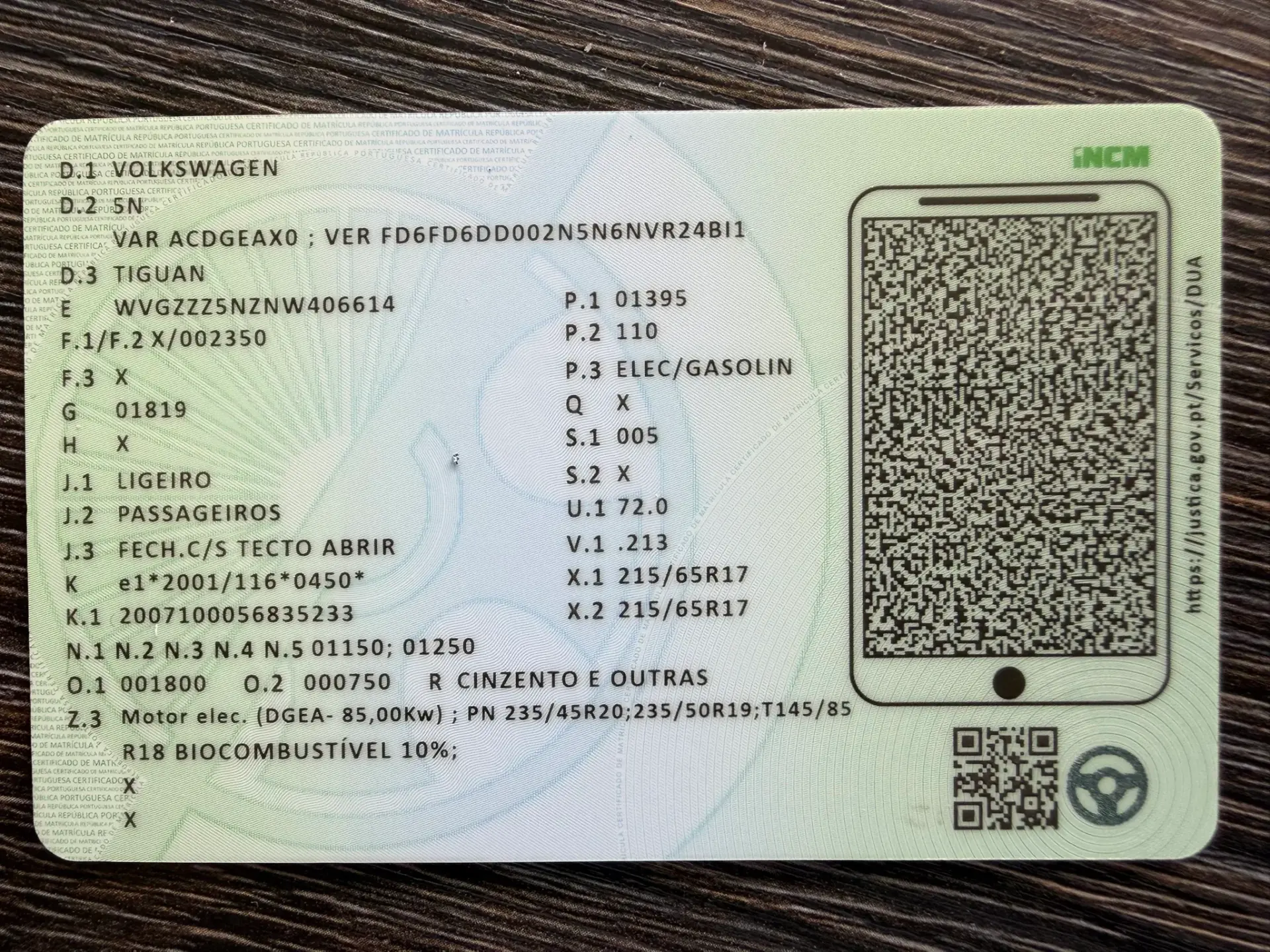 Volkswagen Tiguan 1.4 TSI eHybrid Life DSG 61