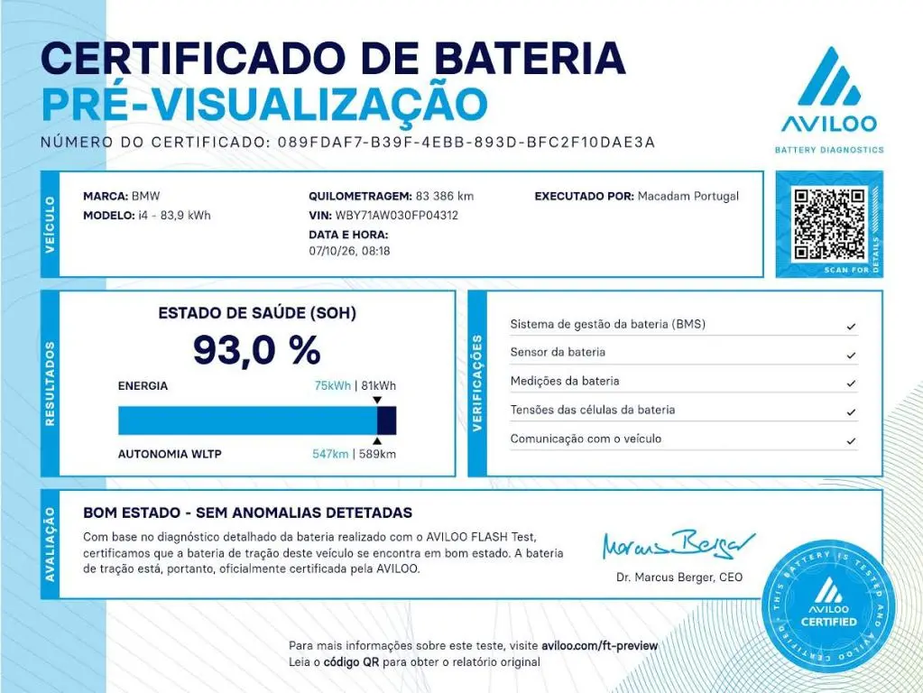 BMW i4 eDrive40 Pack Desportivo M 8