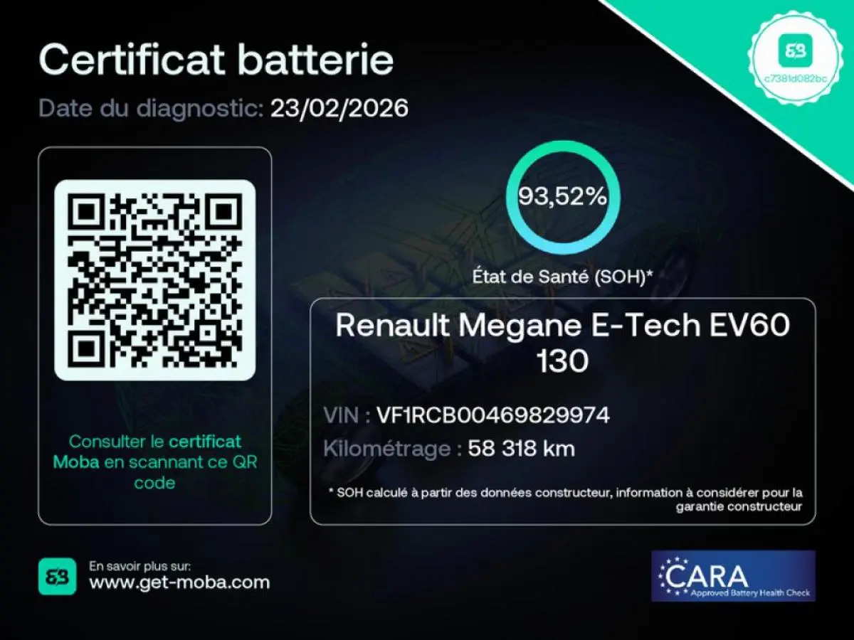 Renault Mégane E-Tech EV60 130hp optimum charge Evolution ER 36