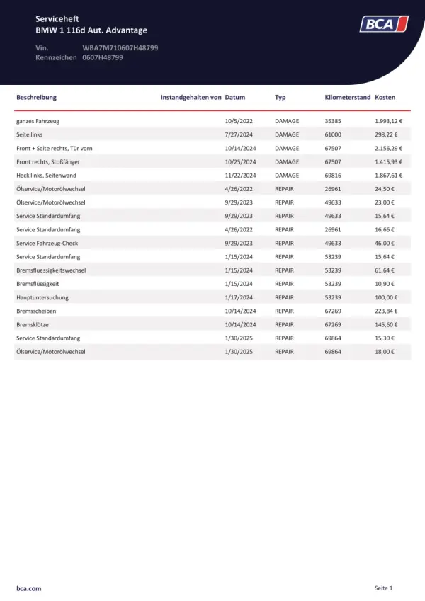 BMW 116 d Aut. Advantage 9
