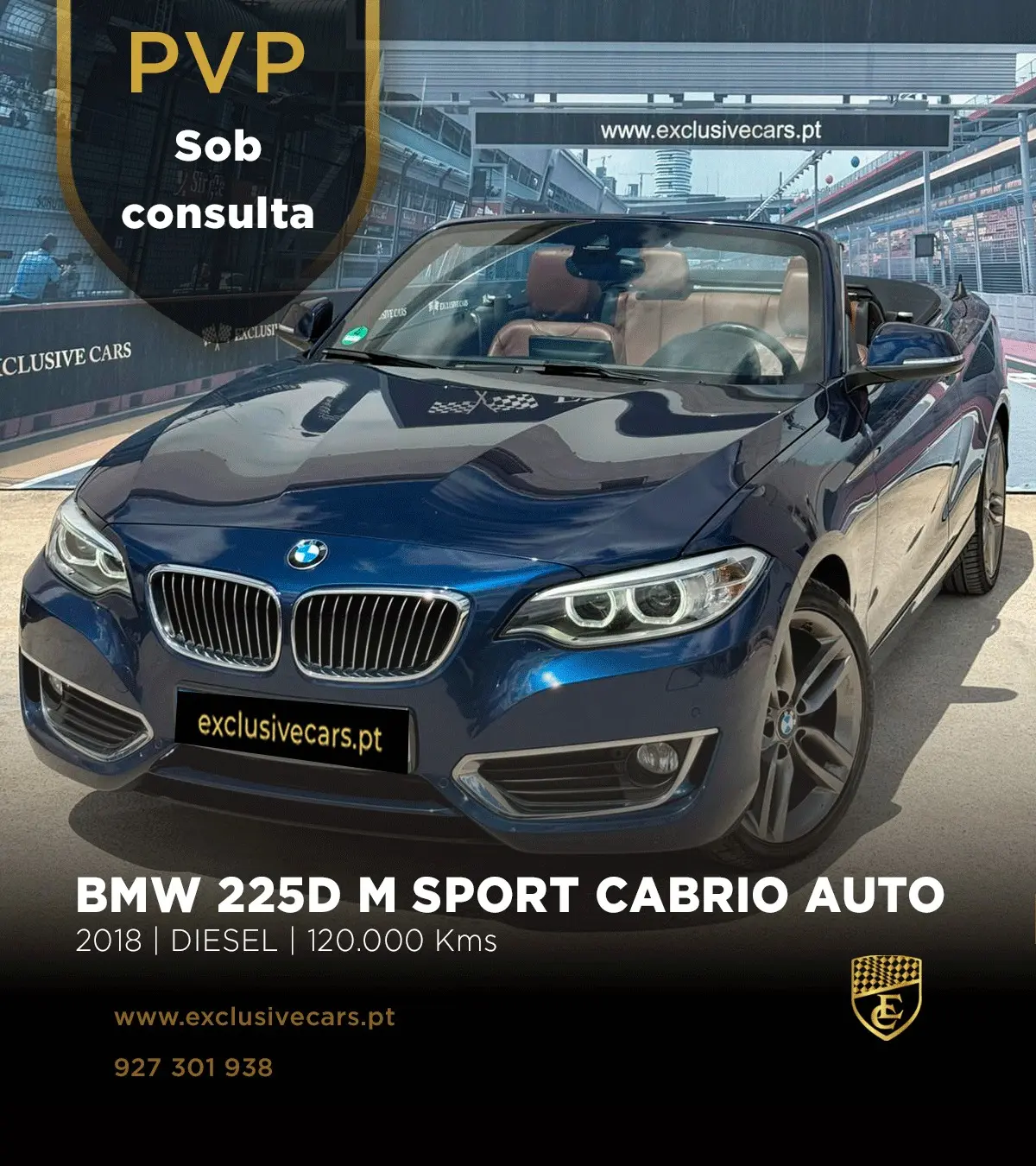 BMW 225 d Cabrio Pack M Auto 1