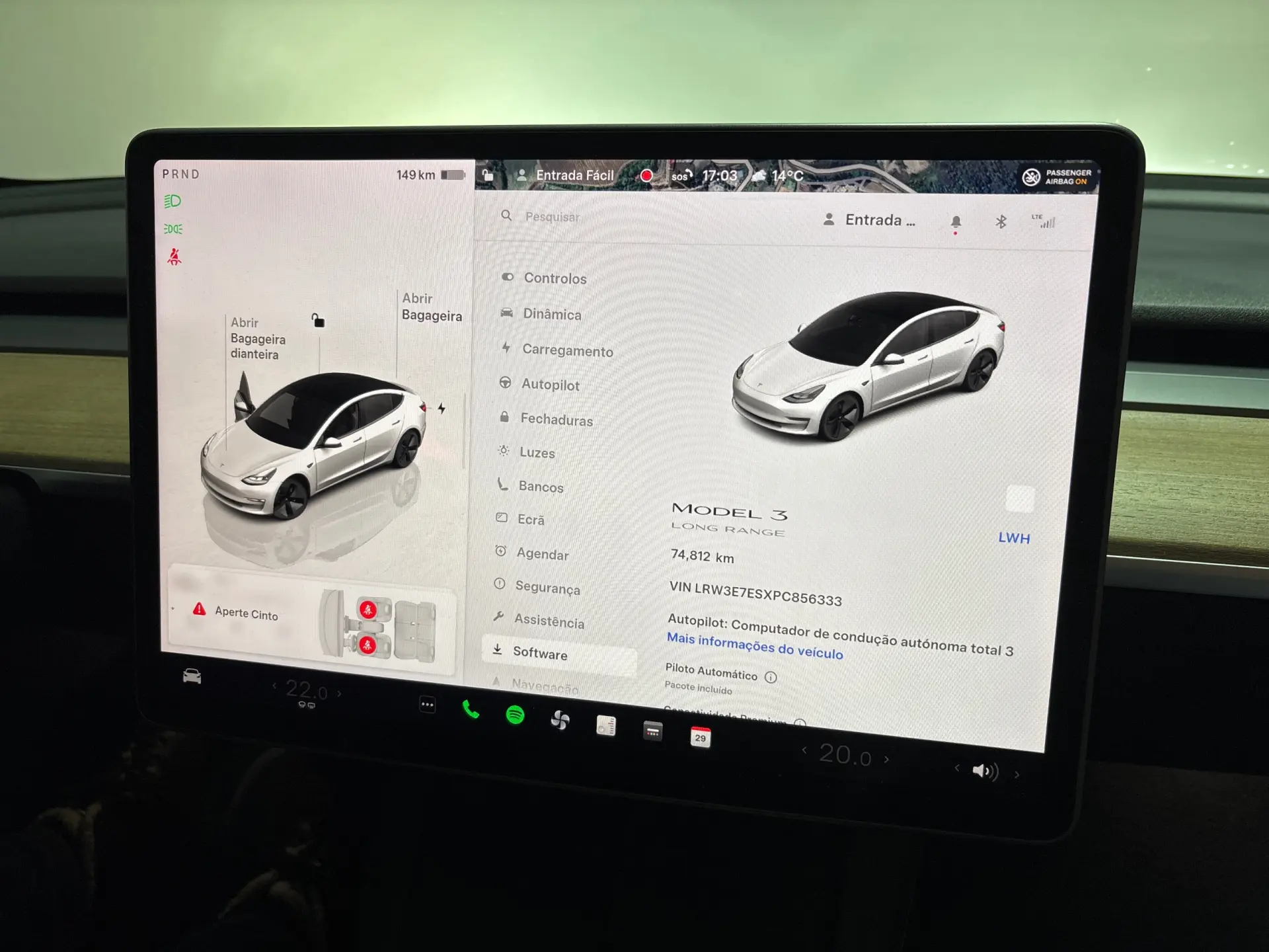 Tesla Model 3 Long Range Tração Traseira 17