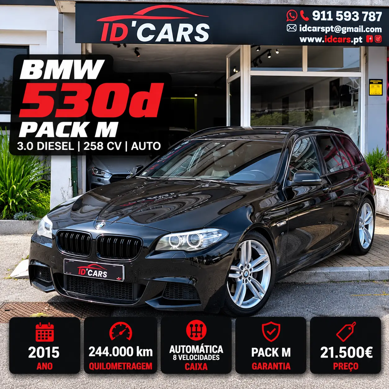 BMW 530 d Pack M Auto 1