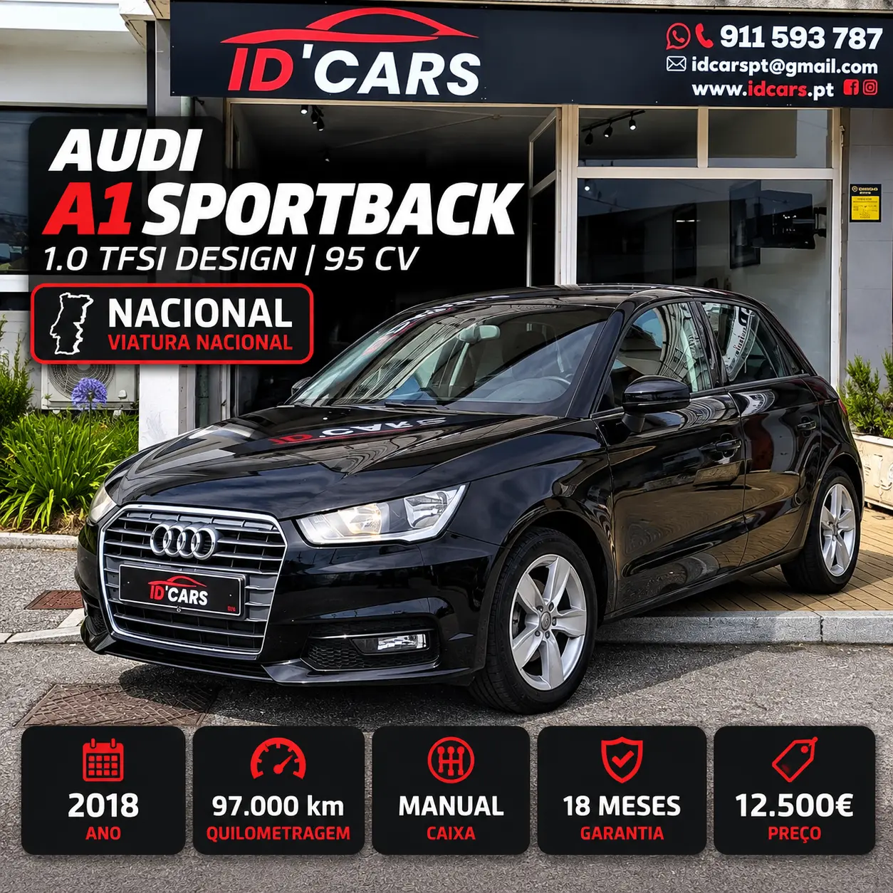 Audi A1 Sportback 1.0 TFSI Design 1