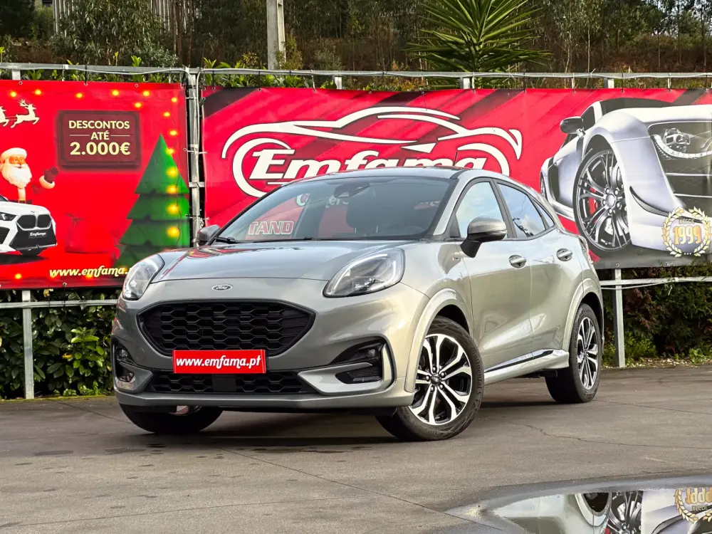 Ford Puma 1.0 EcoBoost MHEV ST-Line Aut. - Motor 1.0 EcoBoost MHEV - Cor Cinzento Antracite em Aveiro