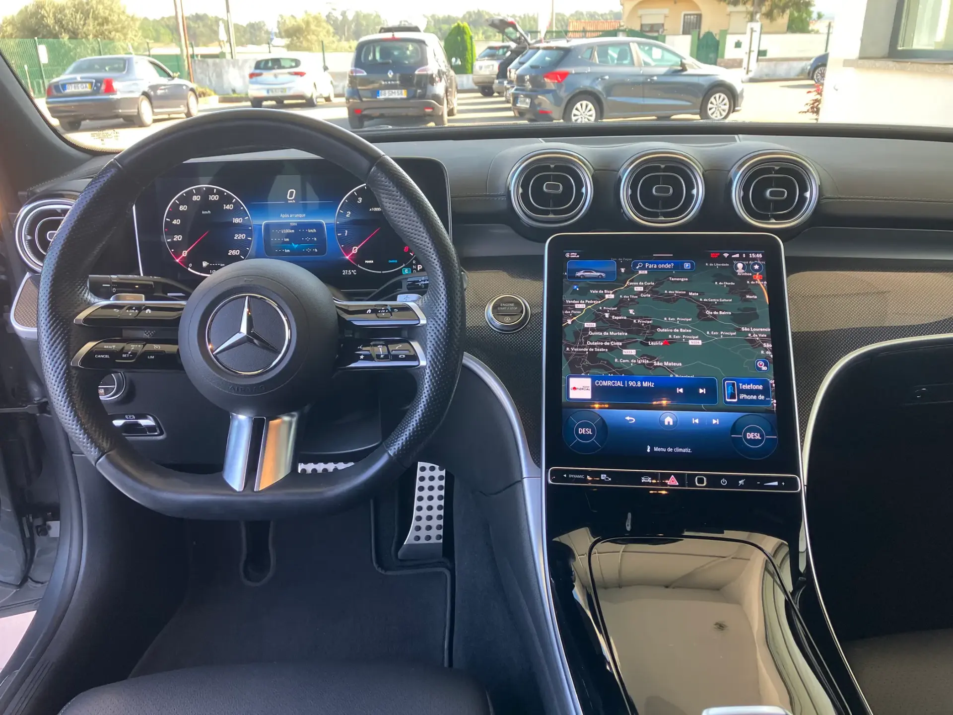 Mercedes-Benz C 180 BERLINA HB+AUTO AMG+360+PELE+J19 15