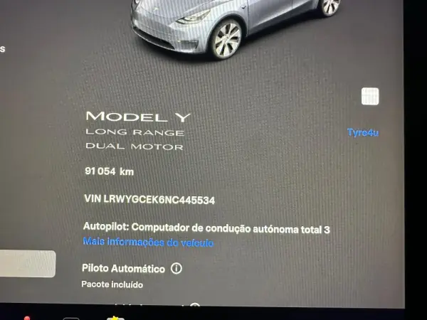 Tesla Model Y Long Range Tração Integral 3